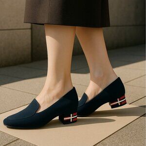 Brunate Women's loafers Fondi Fabric Navy Size EU 39.5/US 8.5